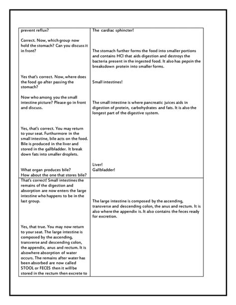 Sample Lesson Plan in Digestive System に対する画像結果