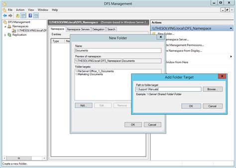Toradh íomhá ar Distributed File System Root Name