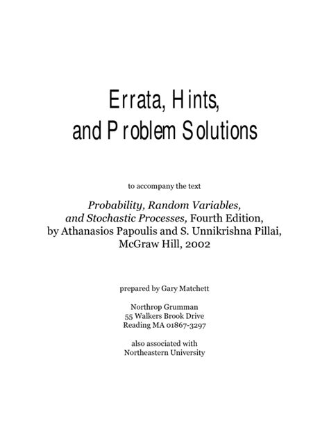 Toradh íomhá ar Probability and Random Processes PDF Download