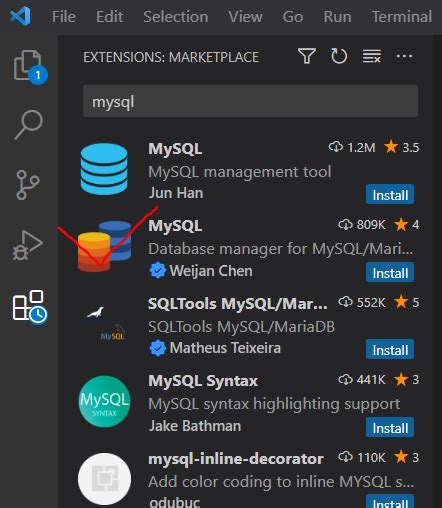 MySQL Extension Install に対する画像結果