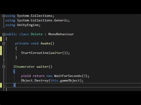 Image result for How to Delete Objects in Unity