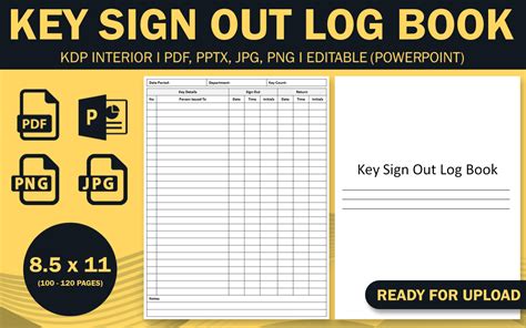 Image result for Key Sign Out Log Template