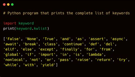 Image result for Key Words in Python Jupyter Note