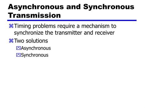 Synchronous and Asynchronous Transmission માટે ઇમેજ પરિણામ