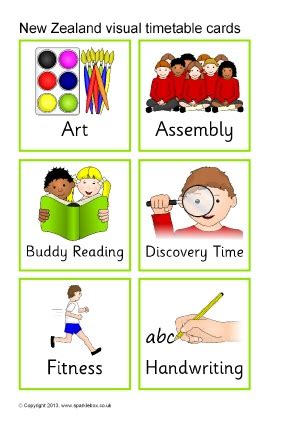 Image result for Free Classroom Visual Timetable