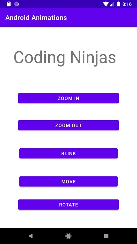 Image result for Android Animation Example