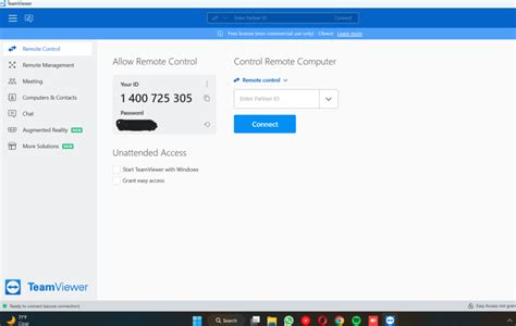 TeamViewer Remote UI に対する画像結果
