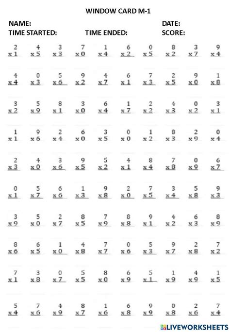 Multiplication Drill Worksheets に対する画像結果