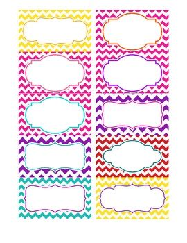 Image result for Free Printable Chevron Labels