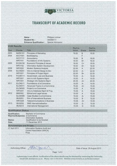 Image result for Academic Transcripts