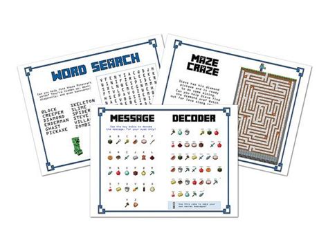 Image result for Minecraft Printable Decoder
