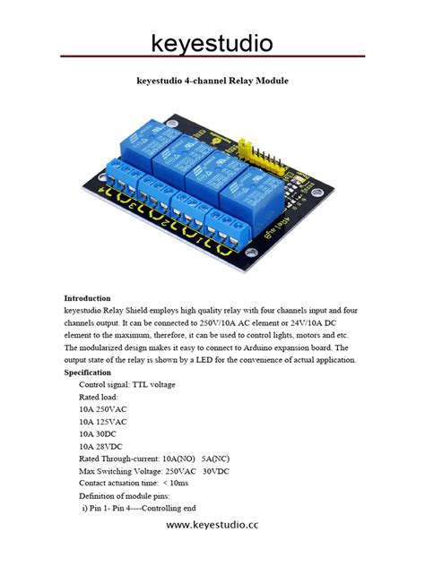 Keyes 8 Channel Relay Module Wiring Diagram に対する画像結果