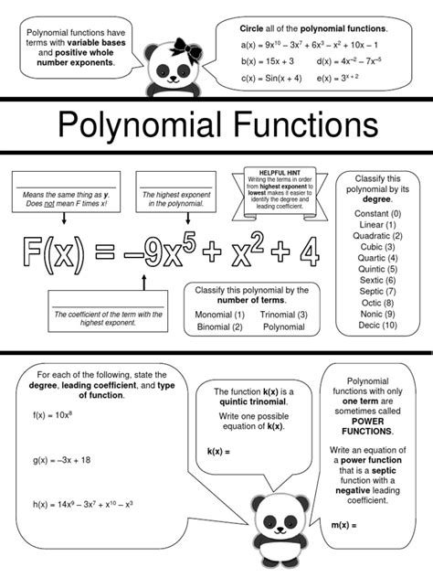 Polynomials Formulas PDF に対する画像結果