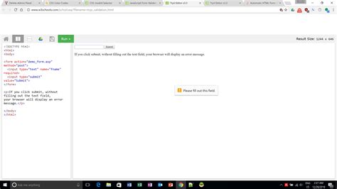 Toradh íomhá ar Show Error Message below Input in HTML