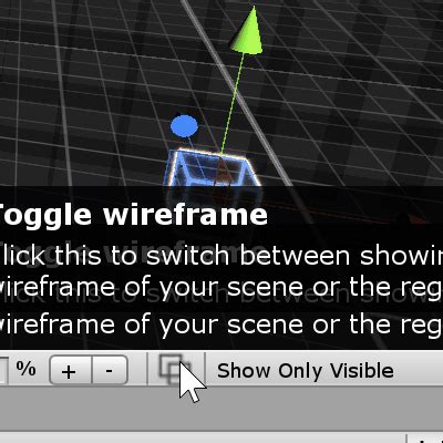 Toradh íomhá ar Wireframe Mode Unity