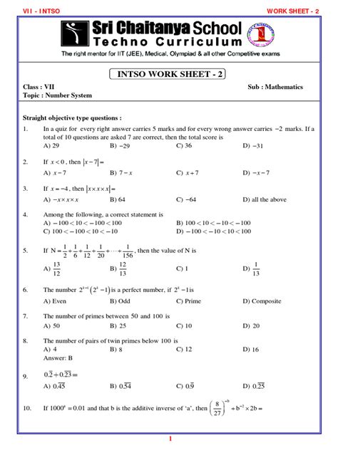 Image result for Computer Number System Worksheet Class 7 Sums