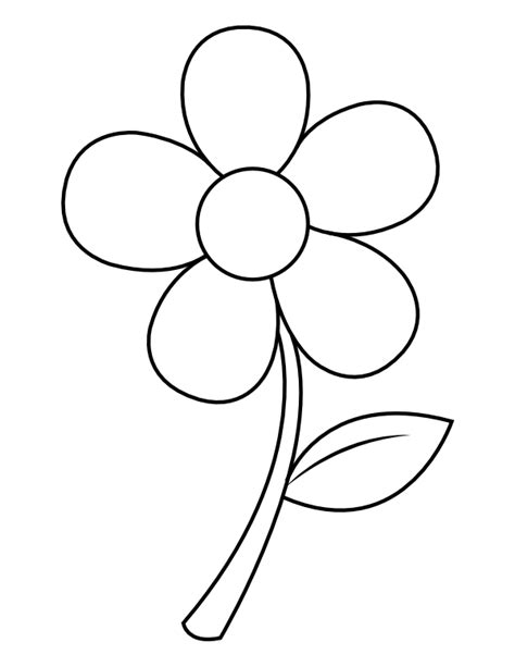 Single Flower Coloring Pages に対する画像結果