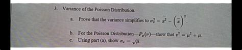 Image result for Prove Variance of Poisson Distribution