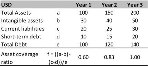 Image result for Asset Coverage Format