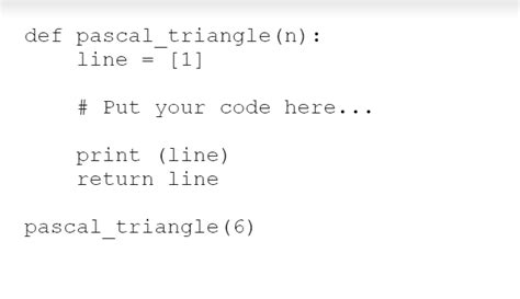 Image result for Python Code for Pascal Triangle