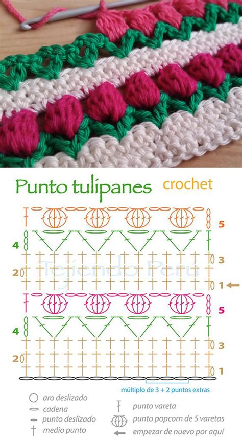 Free&Easy Tulip Crochet Pattern に対する画像結果