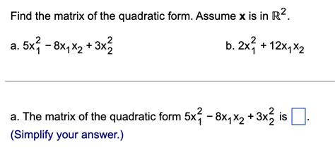 Image result for Matrix of Quadratic Form Calculator