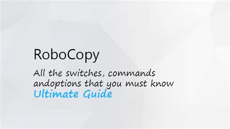 RoboCopy App に対する画像結果