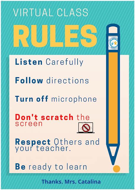 Image result for Virtual Class Rules for Kids