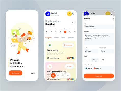 Image result for To Do Task App UI Design