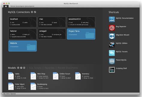 Toradh íomhá ar MySQL Workbench Screen Shot