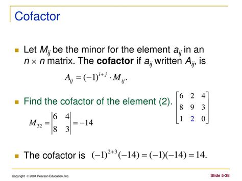 Toradh íomhá ar Cofactor Matrix MATLAB