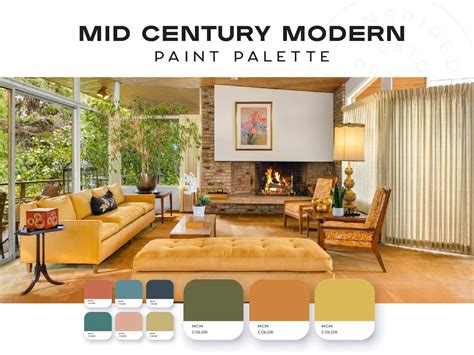 Image result for Mid Century Modern Color Palette