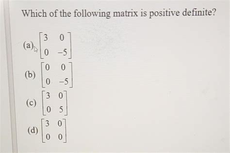 Image result for How to Identify Positive Definite Matrix