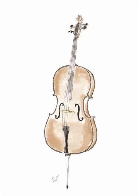 Image result for Simple Cello Drawing