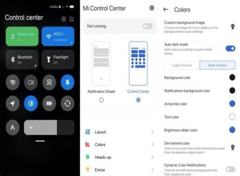 Toradh íomhá ar Android 12 Control Center
