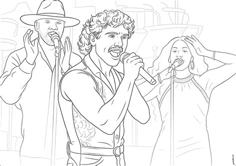 Image result for Coloring Pages Beautiful Singer