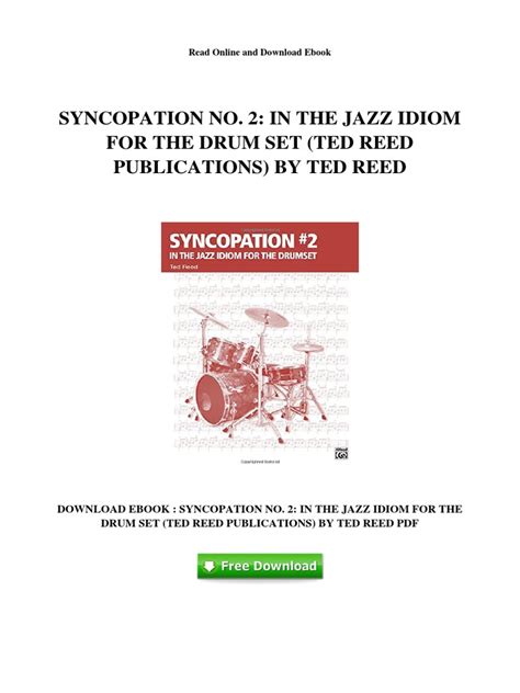 Syncopation Ted Reed に対する画像結果
