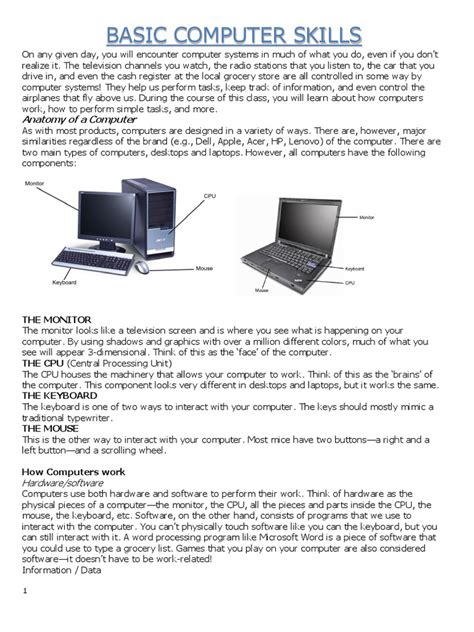 Image result for Basic Computer Skill Tips