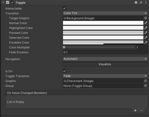 Image result for Unity UI Toggle
