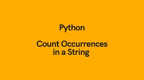 Toradh íomhá ar Count String in Python