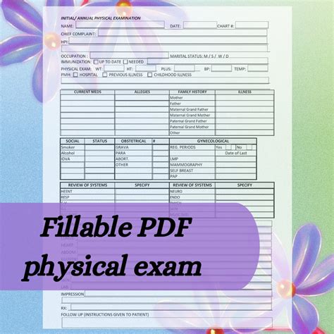 Afbeeldingsresultaten voor Physical Exam Form Quill