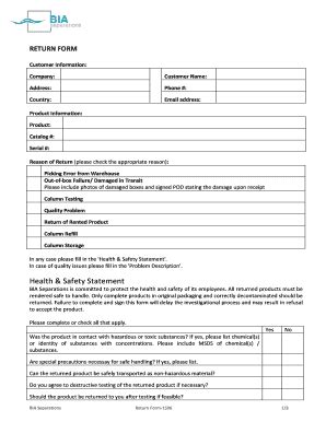 Image result for Contact Center Return Form