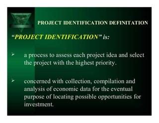 Image result for Project Identification Process