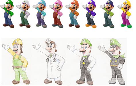 Image result for What Color Is Luigi