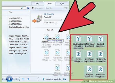Toradh íomhá ar Making a MP3 CD