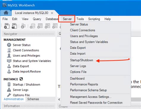 Image result for MySQL Workbench Stop Server Not Responding
