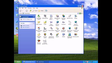 Image result for Windows XP Control Panel System