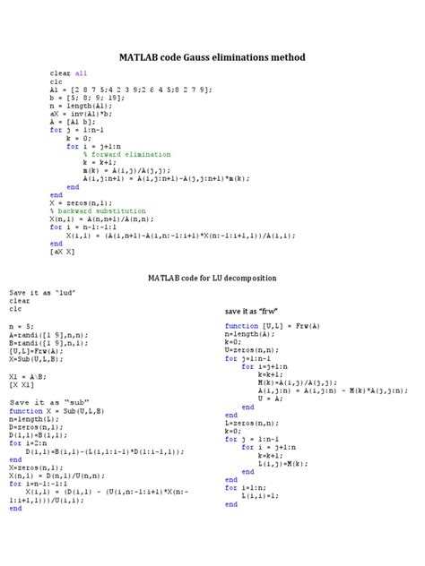 Afbeeldingsresultaten voor Gauss Jacobi Method Code in Matlab Code