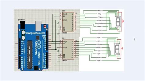 Image result for Arduino 74HC595 7-Segment 4 Digit