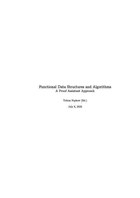 Image result for Purely Functional Data Structures Book Cover